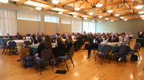 Attendees listen to panel discussions at Friday's Whole of Government Center of Excellence National Security Conference. (Photo by Stephen Salpukas)