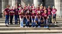 Wind Ensemble members at the High School of Dundee in Dundee, Scotland. (Photo by Sheryl Modlin)