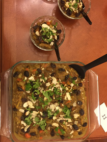 The winning dish was sikbaj. (Photo by Jo Rozycki ’20)