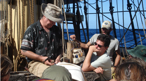Lesson at sea