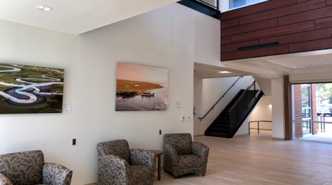 Davis Hall atrium: