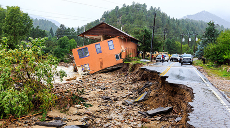 After fire came floods: 