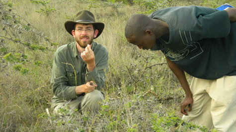 In the field: 