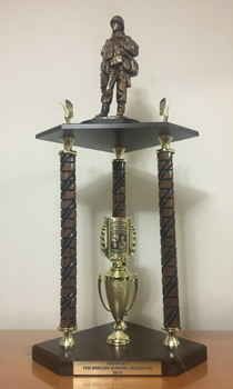 W&M took home this second-place trophy at the Ranger Challenge in October. 