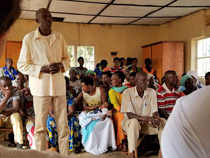 "I was fortunate enough to meet with some incredibly insightful and thought-provoking individuals," Tompkins says of listening to reconciliation village members speak about forgiveness. (Courtesy photo)