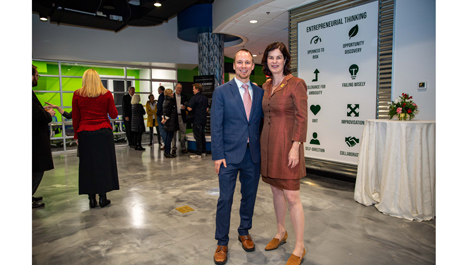 Graham Henshaw and Katherine Rowe pose for a photo together