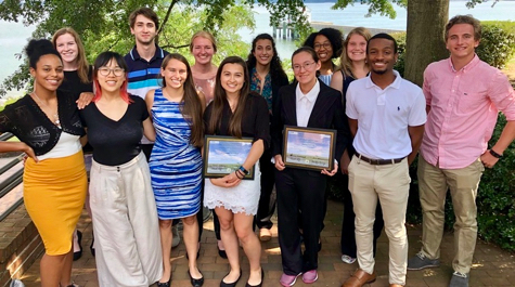 The 2019 class of REU students at VIMS