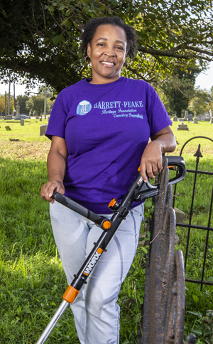 Ghana Smith is a a financial system specialist and an M.B.A. student. (Photo by Jim Agnew)