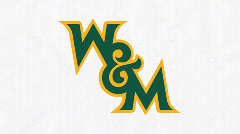 A logo showing W&M in green, outlined in gold on a white background