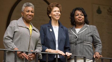 Lynn Briley, Janet Brown Strafer and Karen Ely