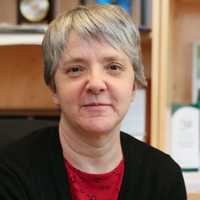 Portrait photograph of Beverly Sher