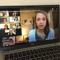 Video conference screen