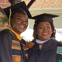 Moesha Parsons in cap and gown 