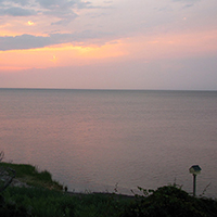 A sunset on Pamlico Sound