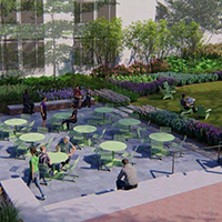 Rendering of new Swem terrace