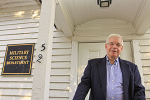 Terry Meyers stands outside the Bray-Digges House in 2010.
