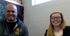 Drew Stephenson and Laura Papp