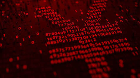 A graphic in red and black hat shows small numbers creating a symbol