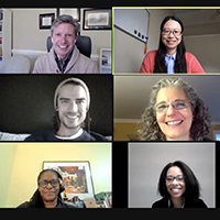 Screenshot of Zoom conversation
