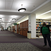 interior of swem library