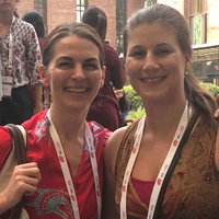 Emily Wilcox and Emily Matson posed