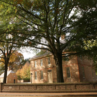 The Brafferton with a tree in front