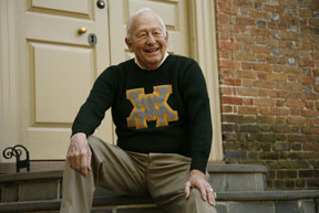Kelly appears comfortable in one of his favorite sweaters. By Stephen Salpukas.