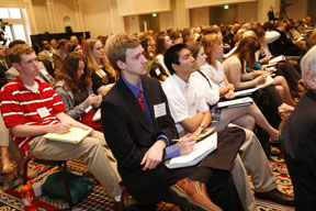 Students were treated to special access during the democracy forum. By Stephen Salpukas.