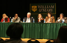 Panelists reaffirmed diversity at William and 玛丽. By Stephen Salpukas.