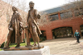 The law school has consistently ranked among the best in the country. Photo by Stephen Salpukas.