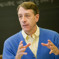 Retiring faculty member James Axtell
