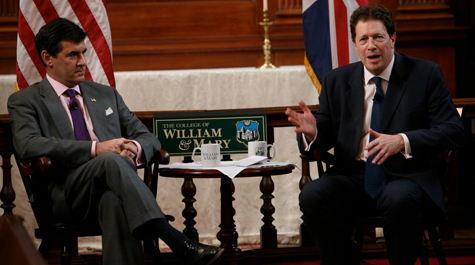 Chatting with the ambassador