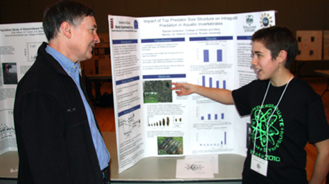 At the poster session