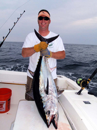 A bluefin tuna from Virginia's offshore waters. Photo by Ken Neill.