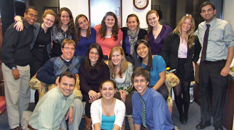 Meeting with alumni