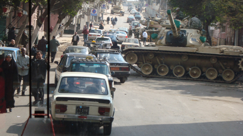 Tanks in the streets