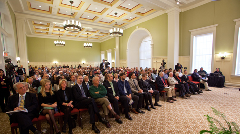 A packed house