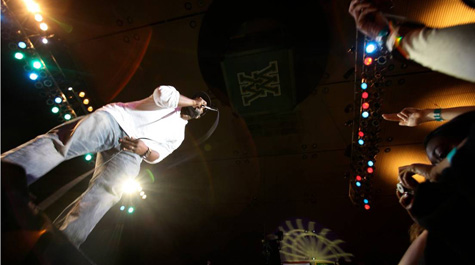 Taking the stage
