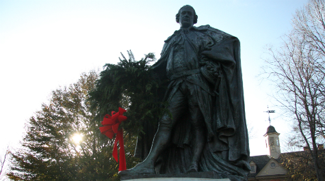 Festooned Statue