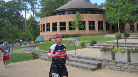 Touring campus on foot