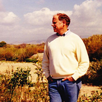 Milliman examines a floodplain