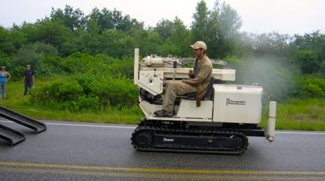 Direct-push drill rig