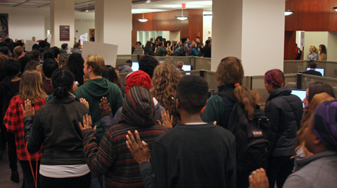 A large crowd