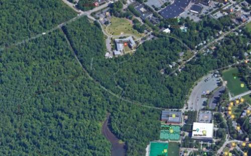 Aerial photograph of Compton Drive