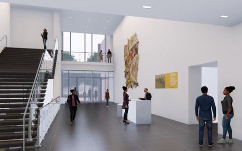 Muscarelle Museum lobby space