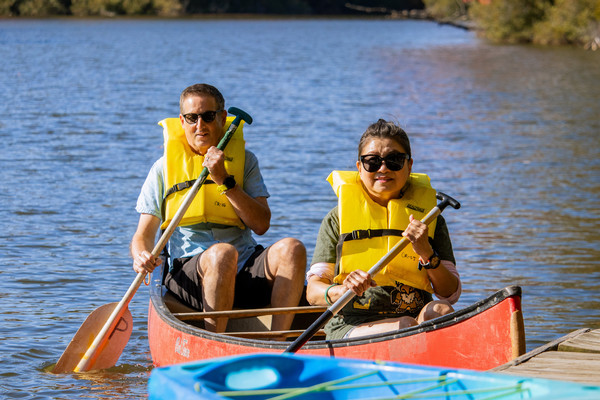 Kayaking on Lake Matoaka