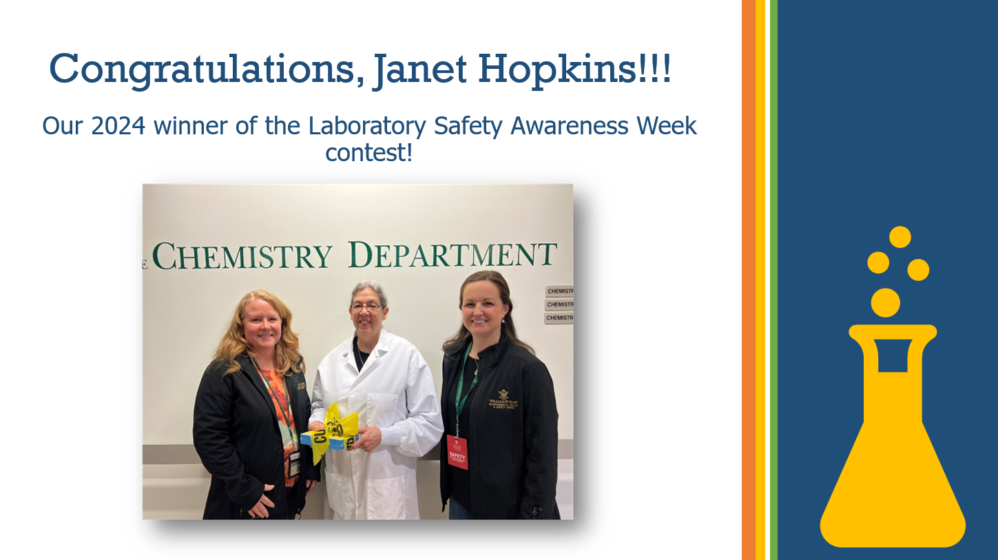 2024 Lab Safety Week Winner