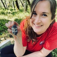 Heather Broughton holding mouse