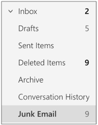 Junk Email Folder