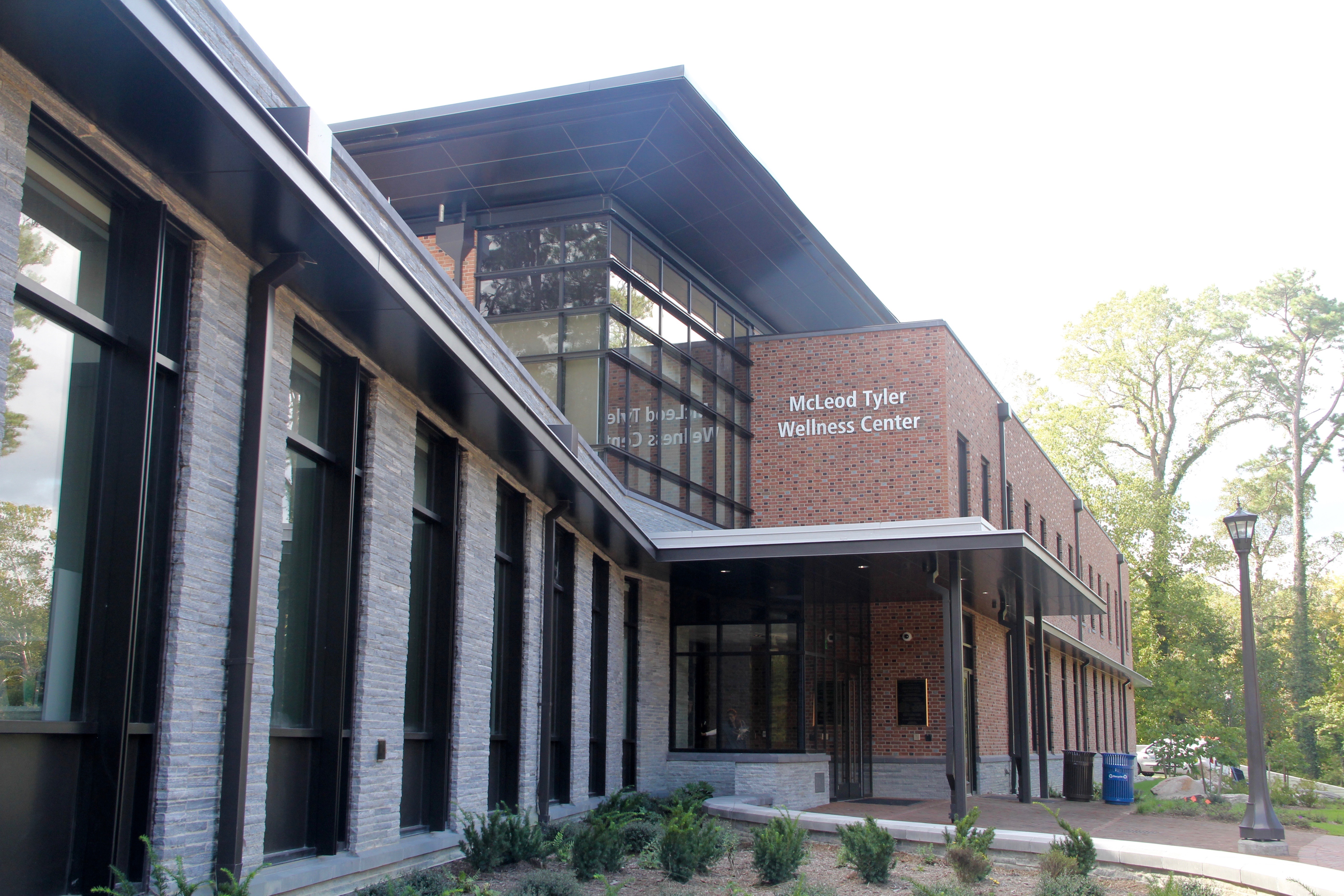The new McLeod-Tyler Wellness Center opened in Fall 2018. Photo Credit: Deborah Kornblut